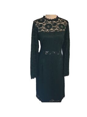 New York & Company Green Lace Sheath Dress Sz XL Elegant Holiday Party New W Tag